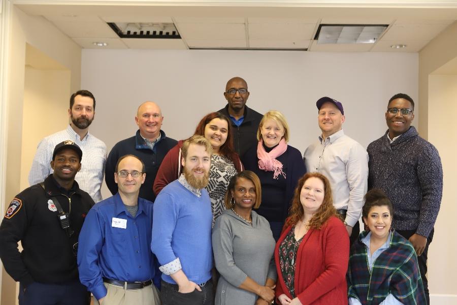 Agnes Scott's sustainability task force posing for a photo. 